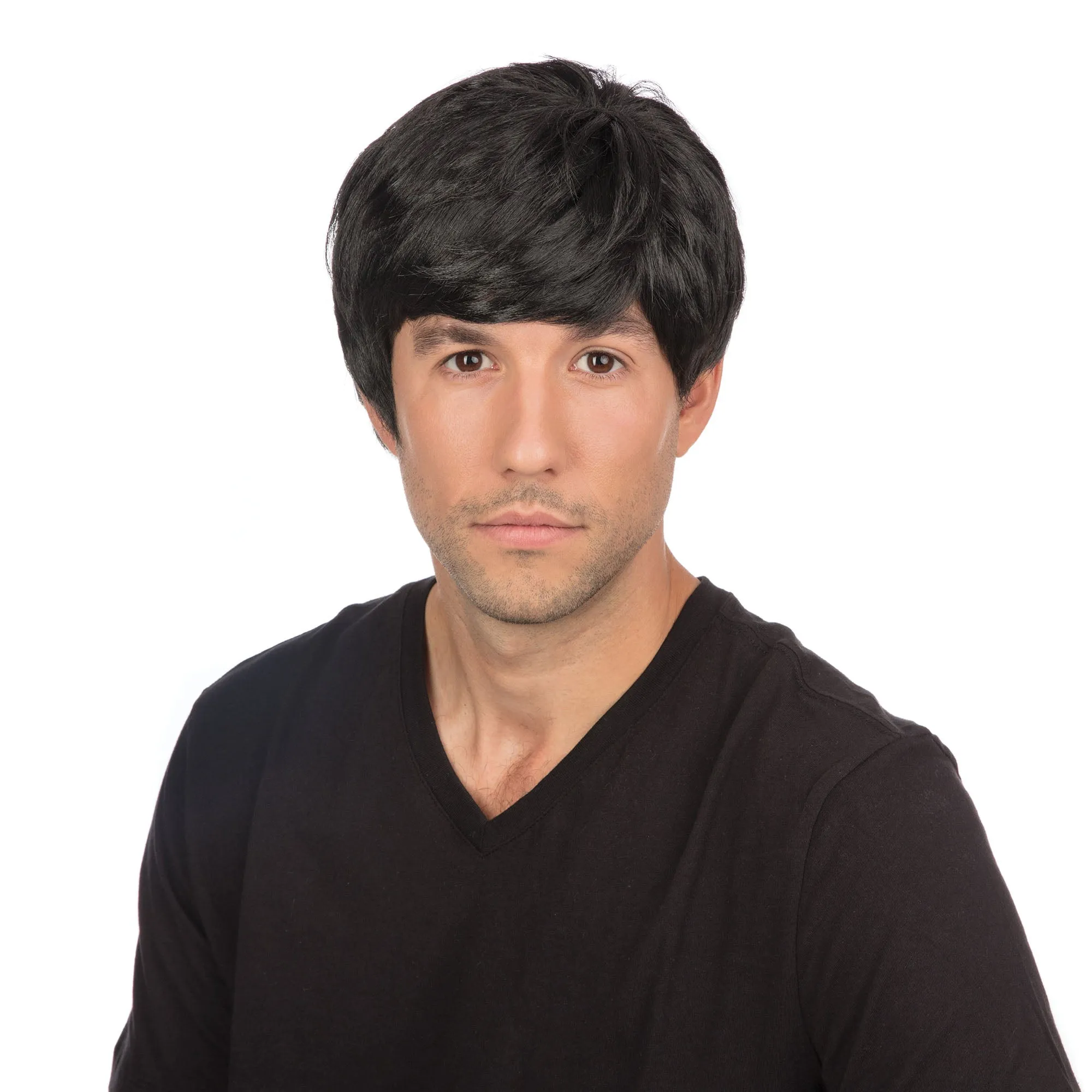 60s Male Wig Black