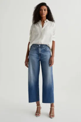 AG Denim Hattie Cropped Barrel Jeans