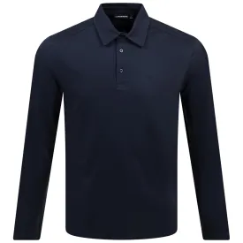 Asher Regular Fit LS Cotton Polo JL Navy - SS24