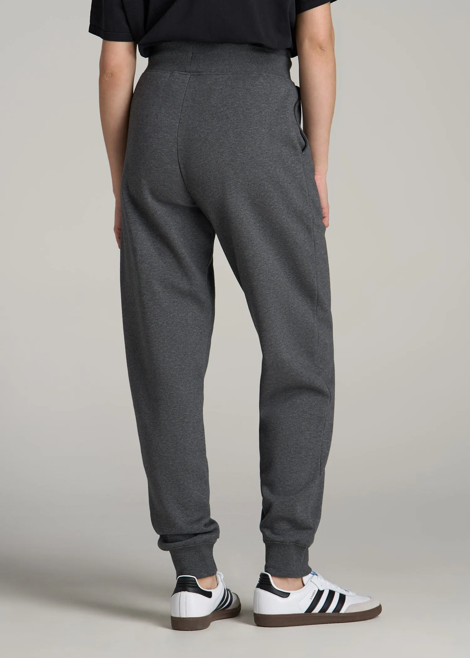 A.T. Basics Athletic Joggers for Tall Women in Charcoal Mix