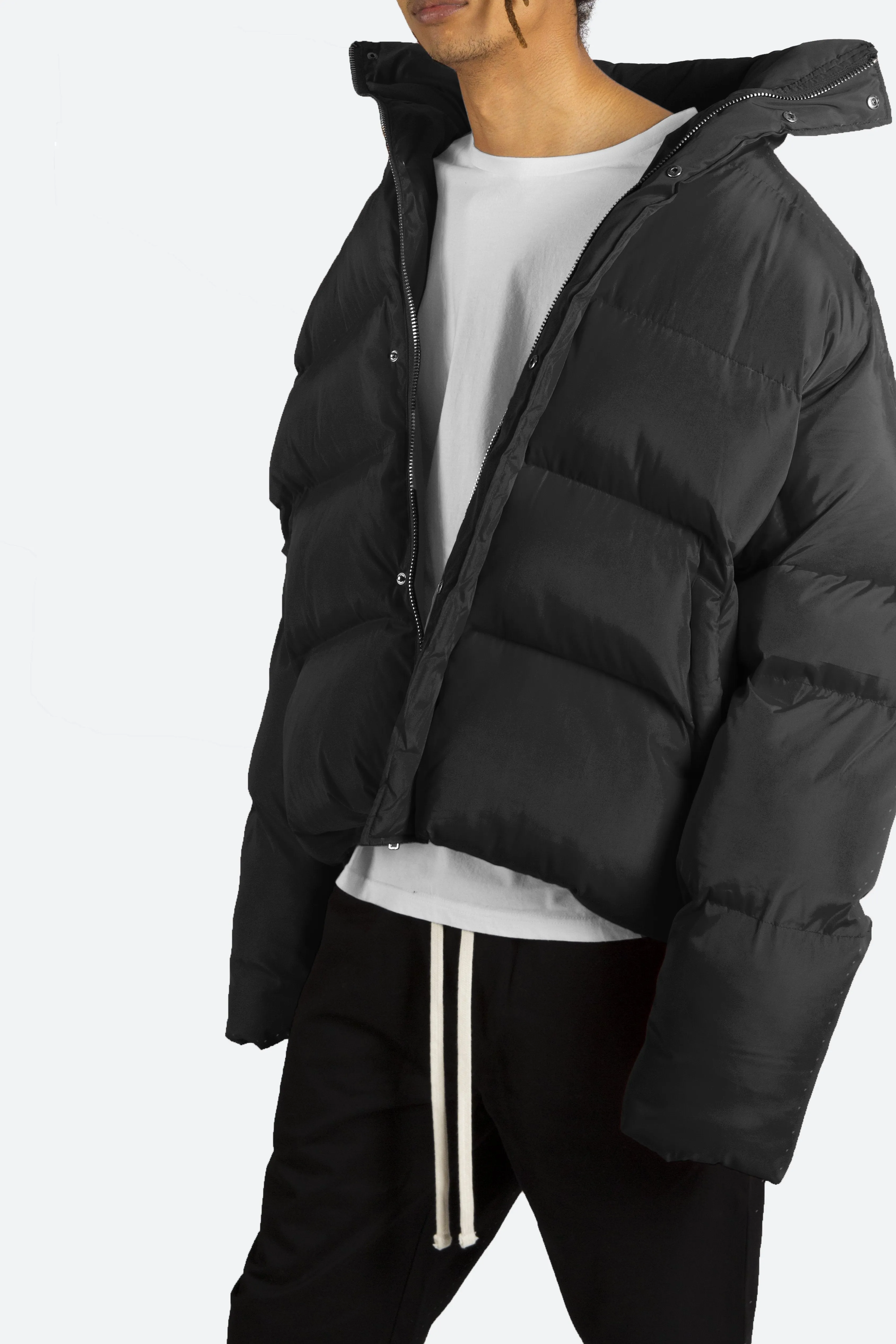 Basic Puffer Jacket - Black