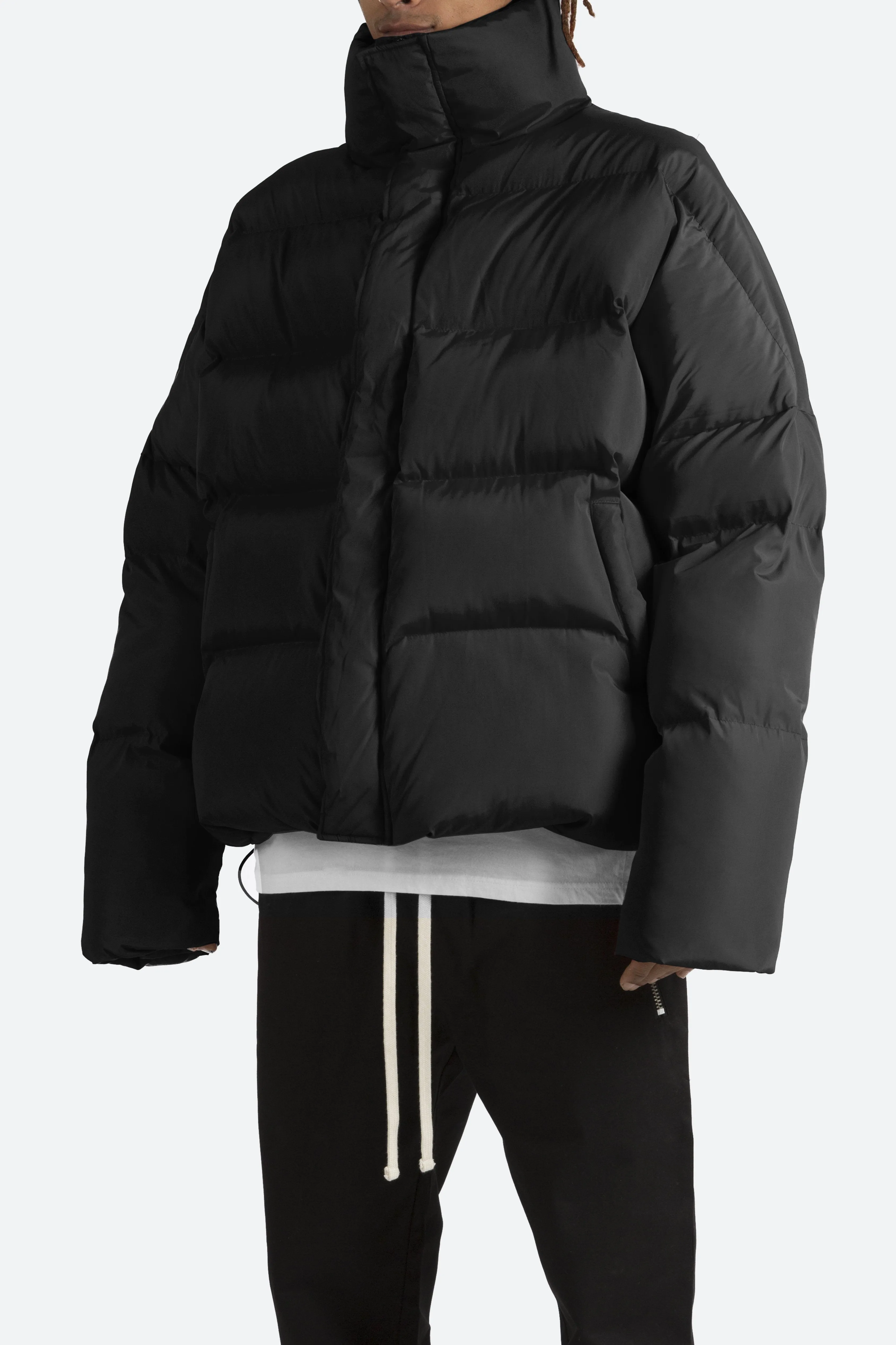 Basic Puffer Jacket - Black