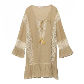 Beige Linen Tunic