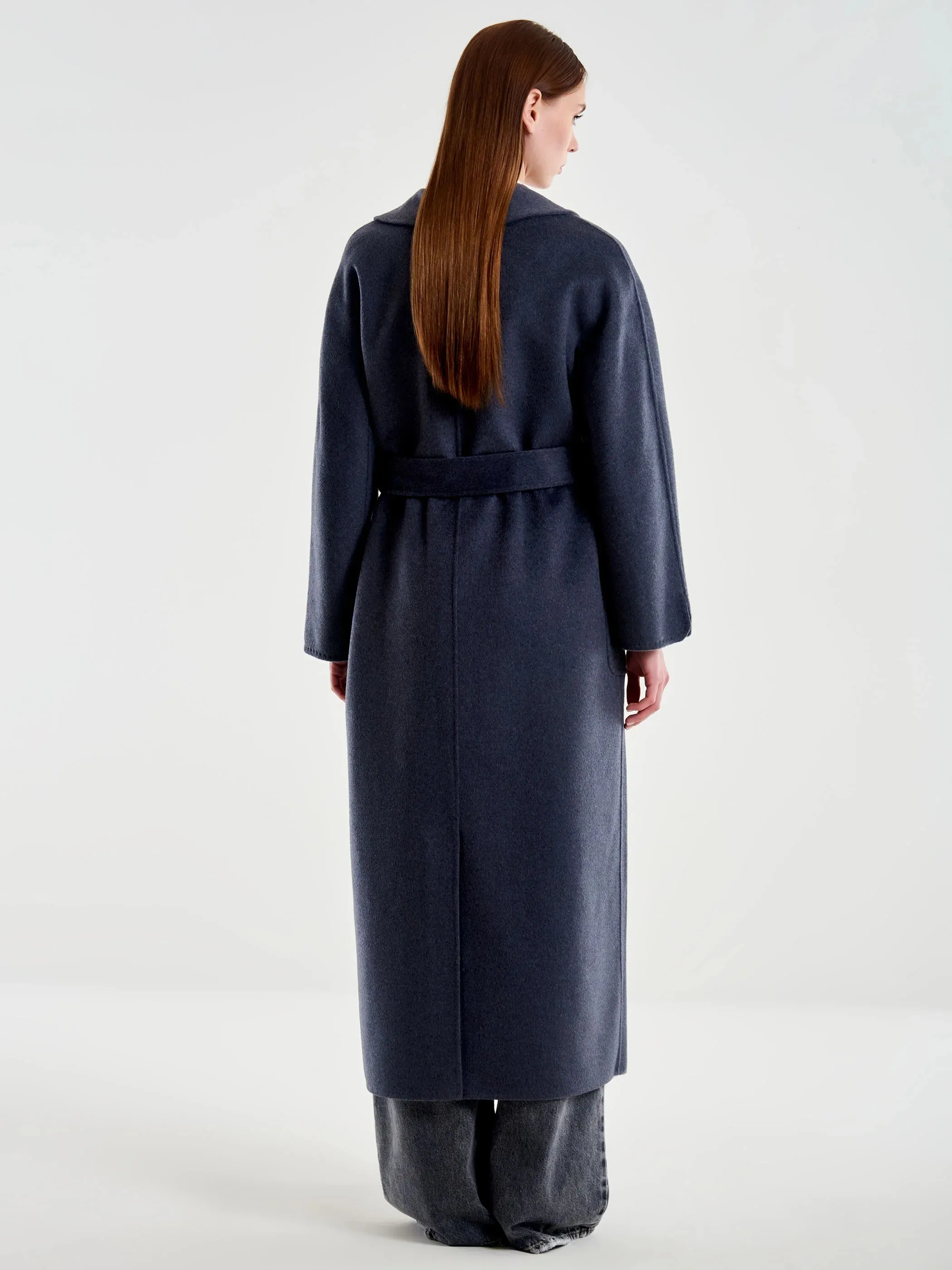 Belted Wool Blend Coat