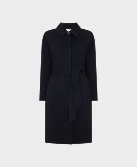 Belted Wool Blend Coat