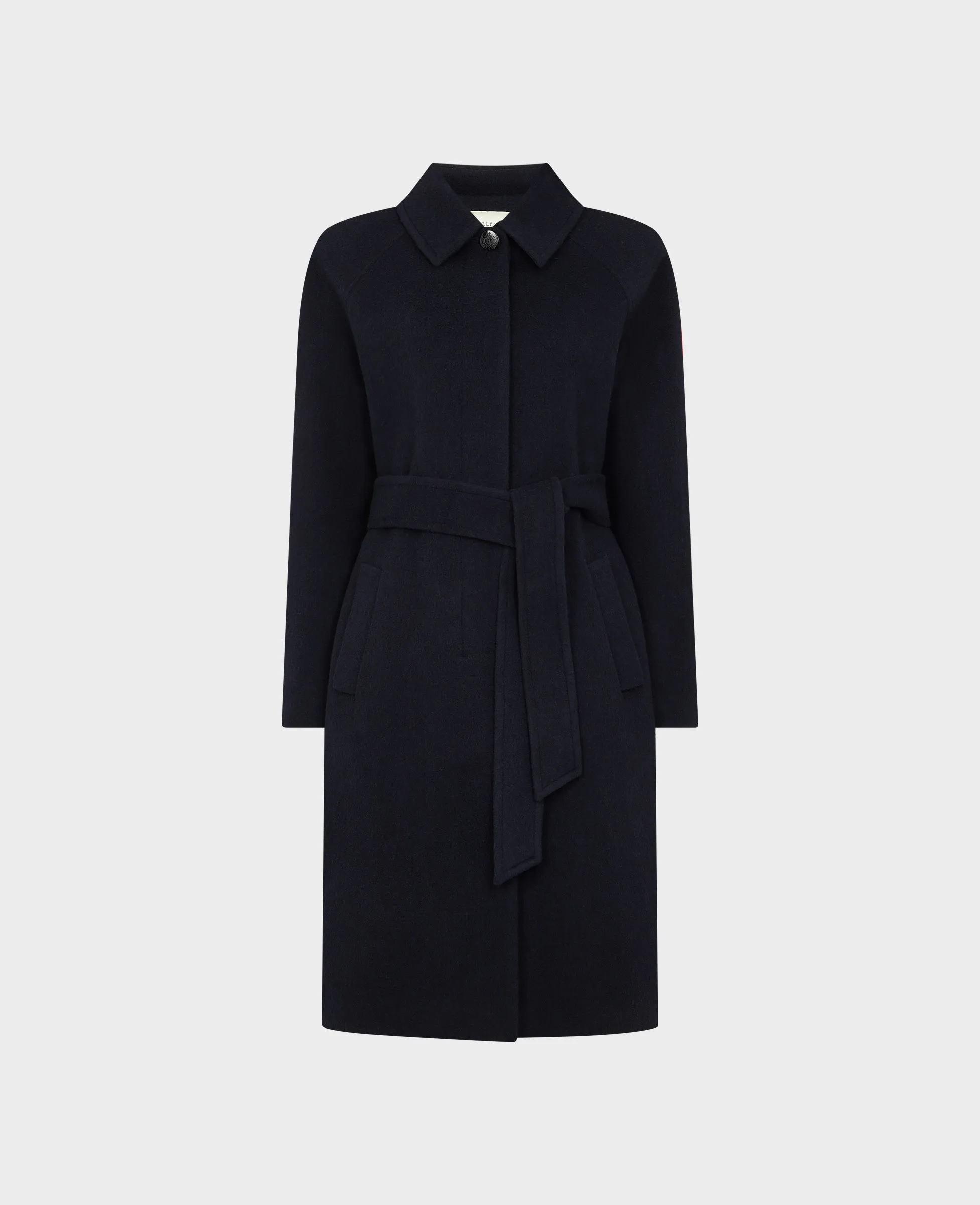 Belted Wool Blend Coat