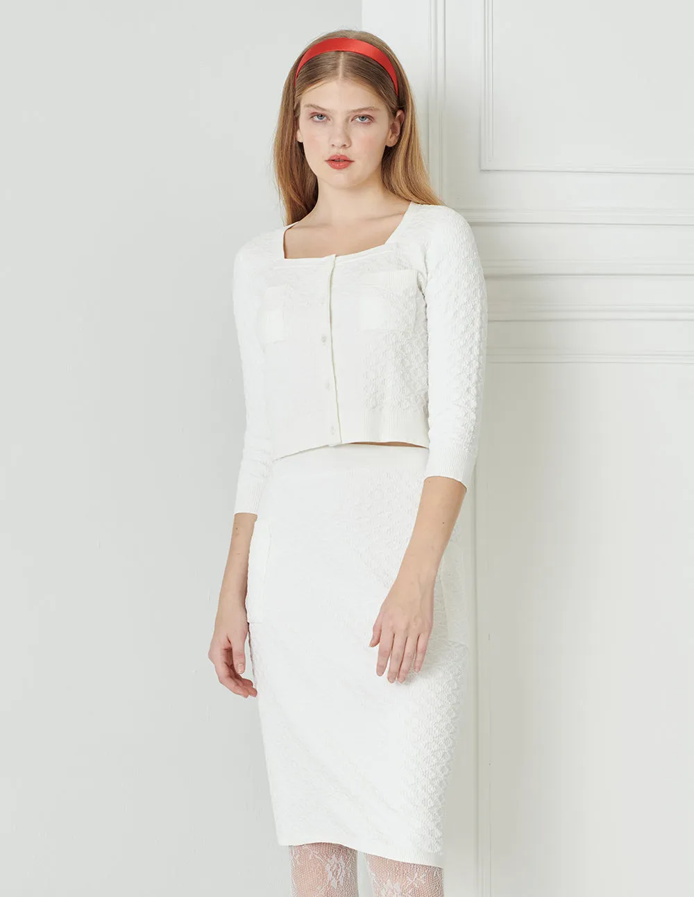 BORA AKSU Elegant And Versatile Mid-Length Knitted Skirt