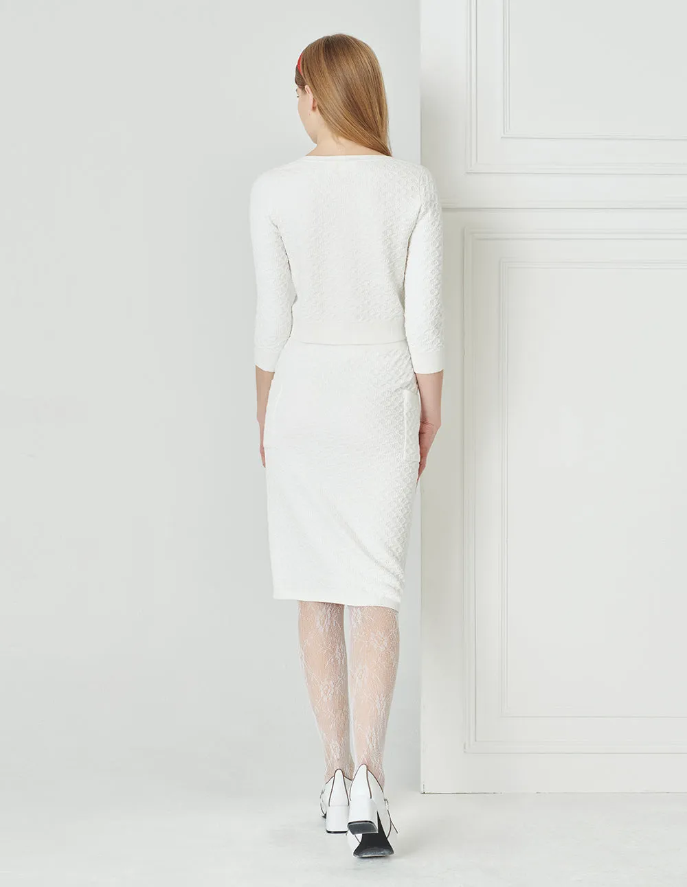 BORA AKSU Elegant And Versatile Mid-Length Knitted Skirt