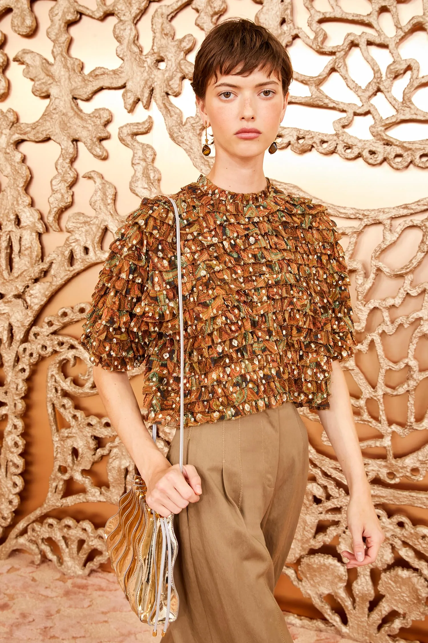 Carmella Blouse - Tiger's Eye