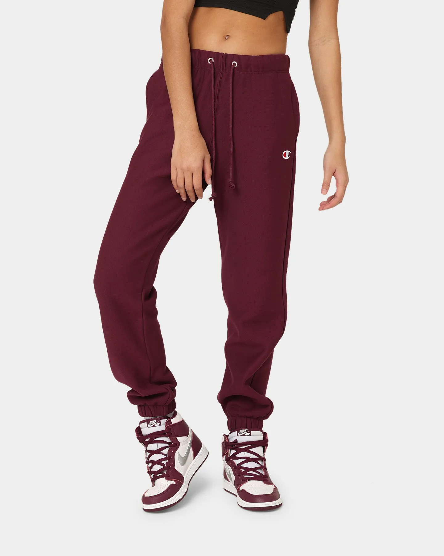 Champion Women's Reverse Weave Relaxed Joggers Dark Berry Purple