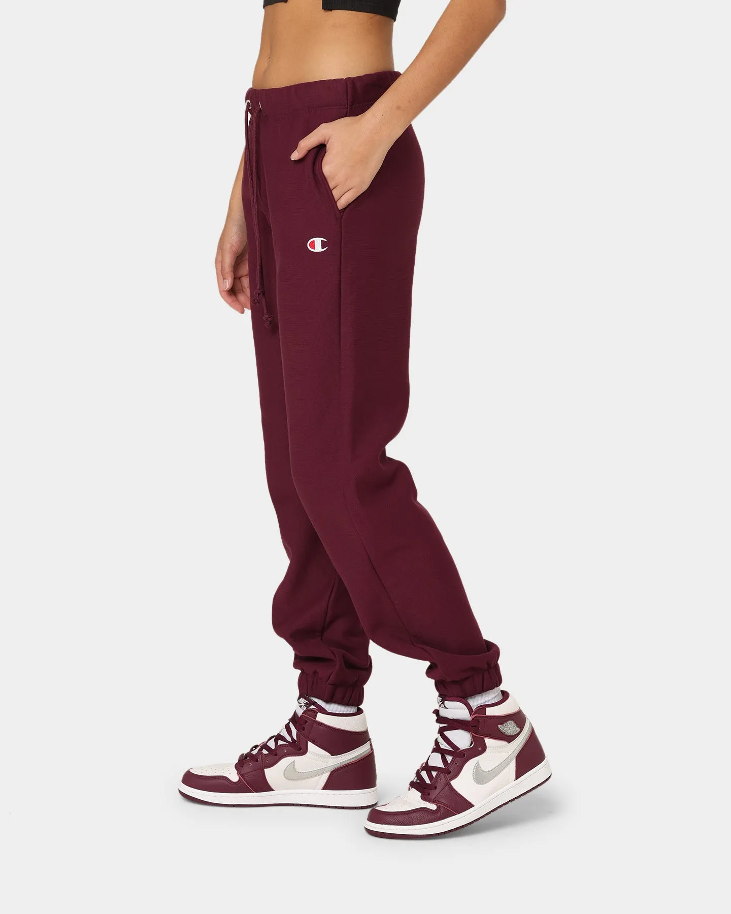 Champion Women's Reverse Weave Relaxed Joggers Dark Berry Purple