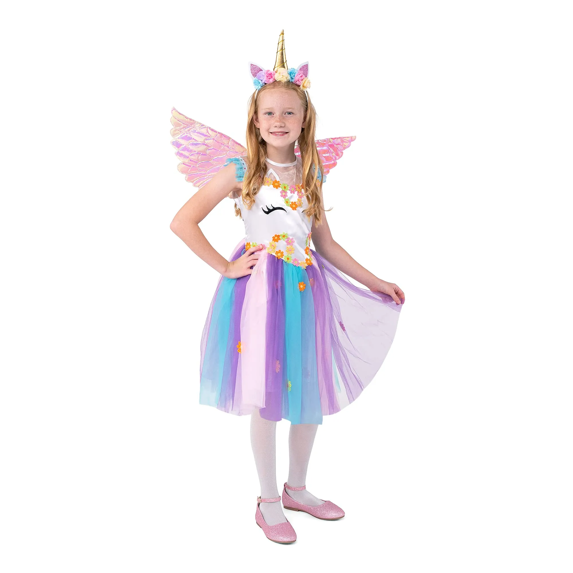 Child Girl unicorn Sequin Light up costume