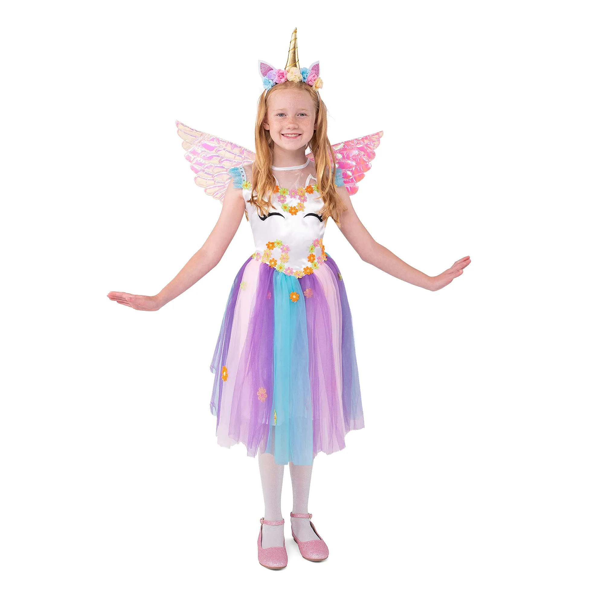 Child Girl unicorn Sequin Light up costume