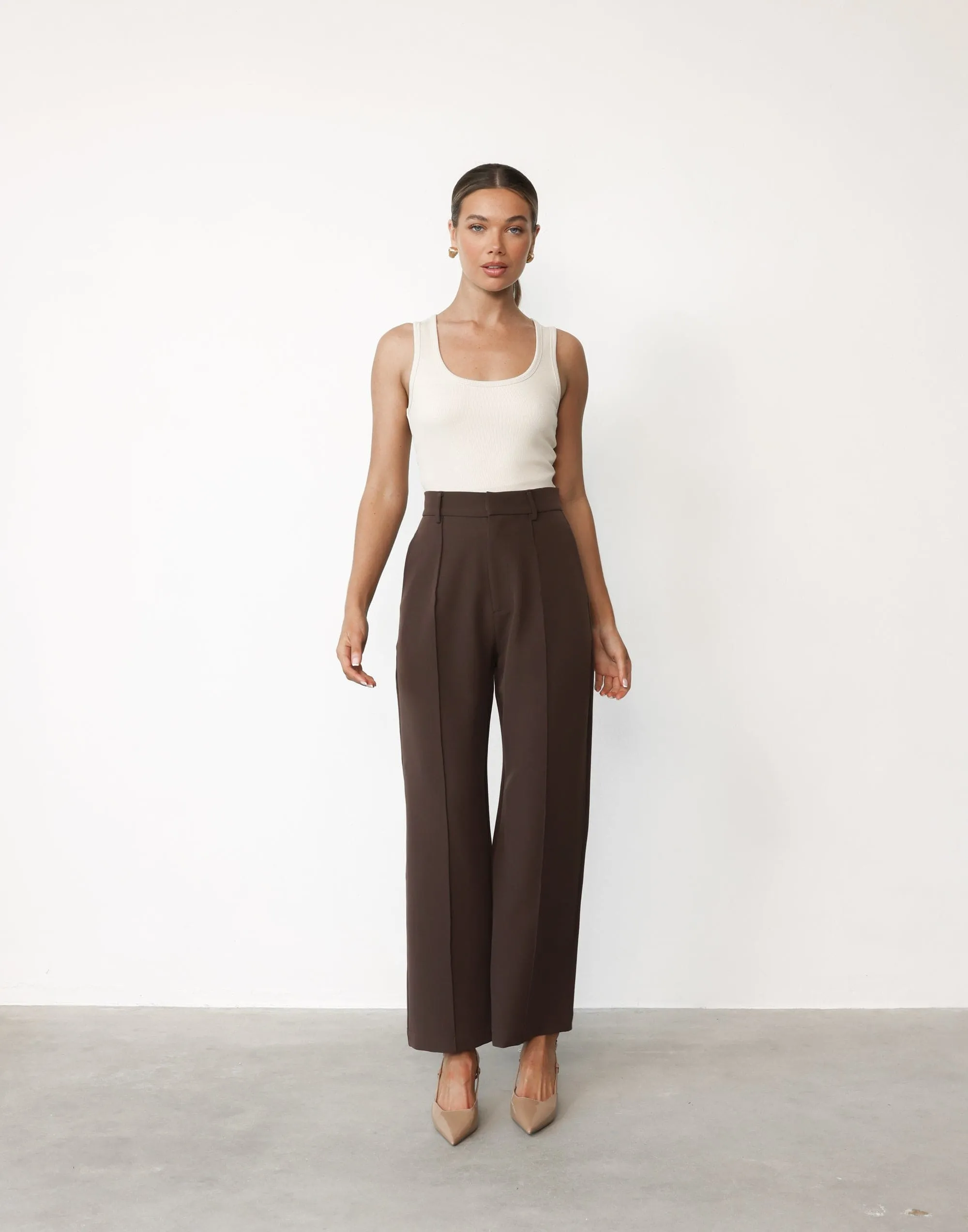 Colden Pants (Chocolate) - Petite