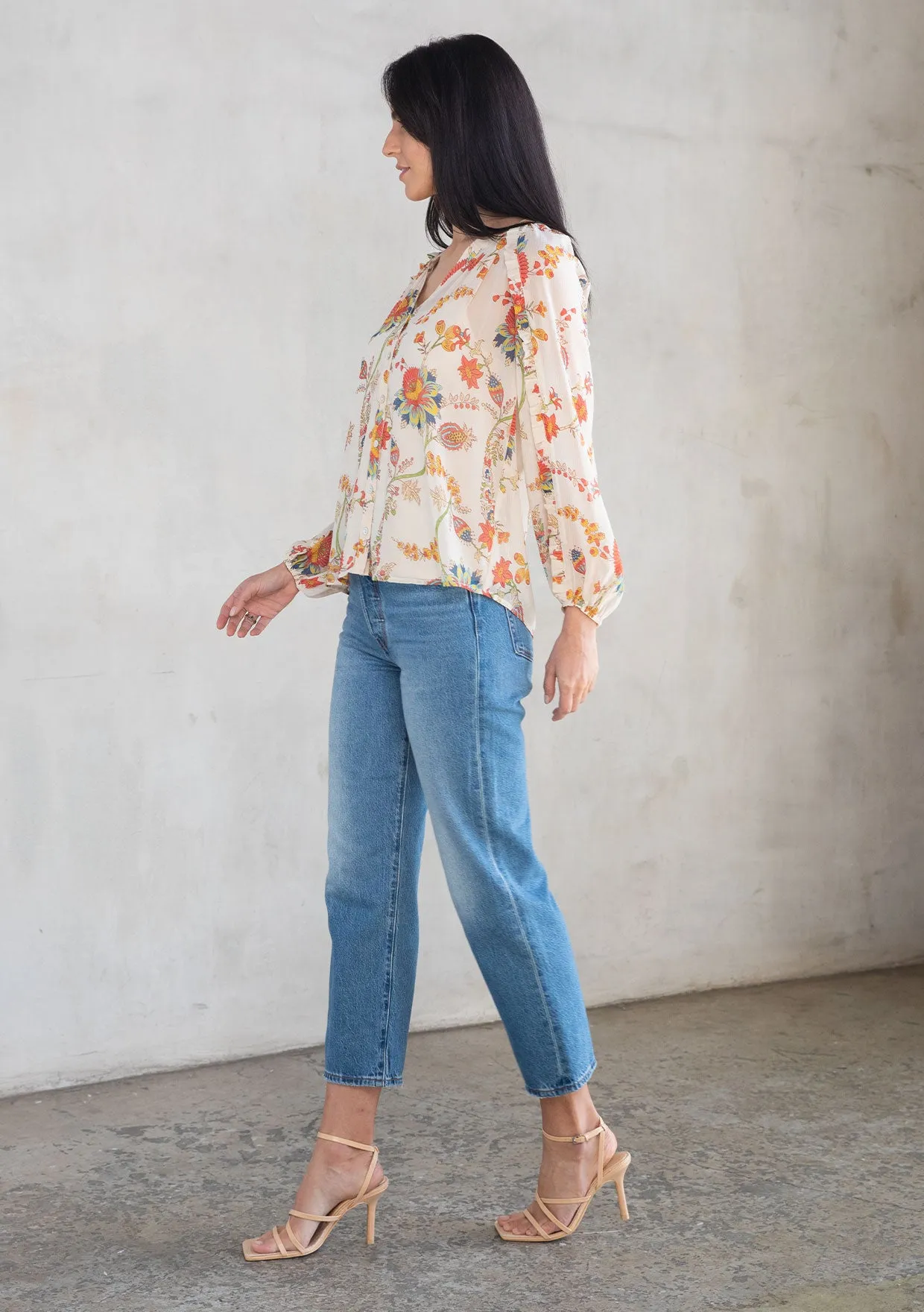 Coriander Chiffon Blouse