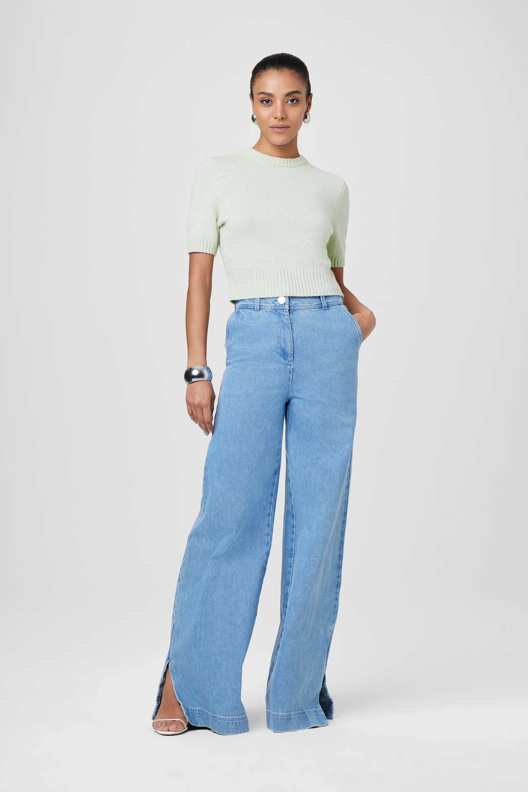 Eileen Wide Leg Denim Pants