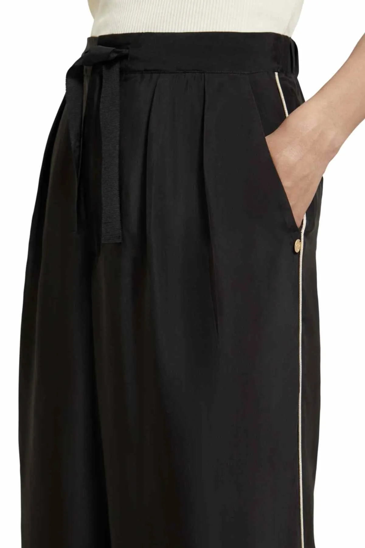 ELENI HIGH RISE WIDE LEG EVENING BLACK