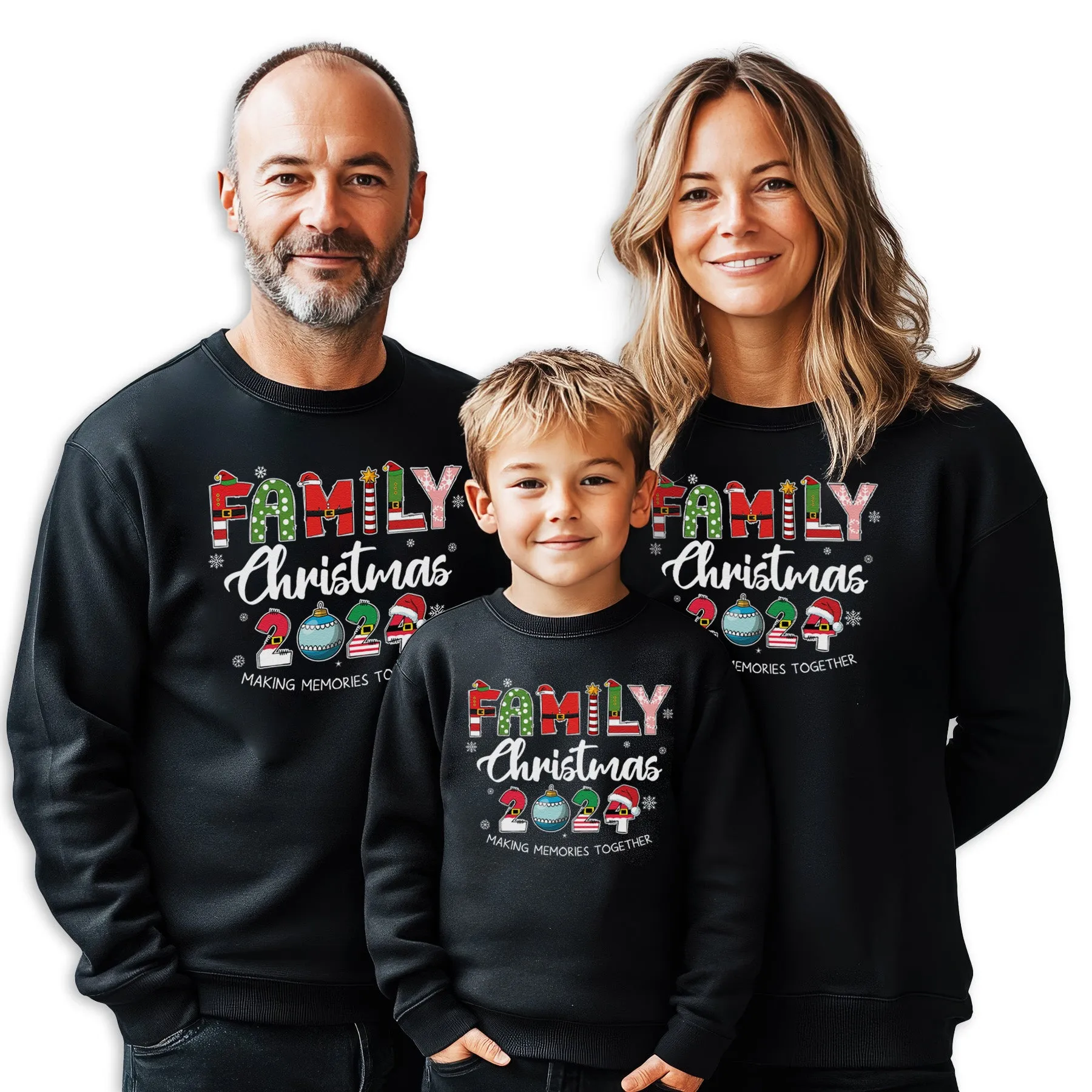 Family Christmas, Making Memories Together - Family Christmas Matching - All Styles - Adult, Kids & Baby - (Sold Separately)