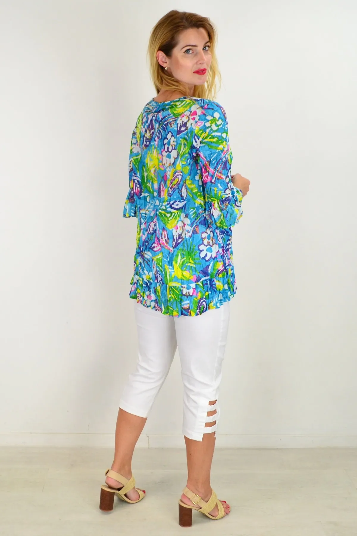 Fly Away Feather Tunic Top