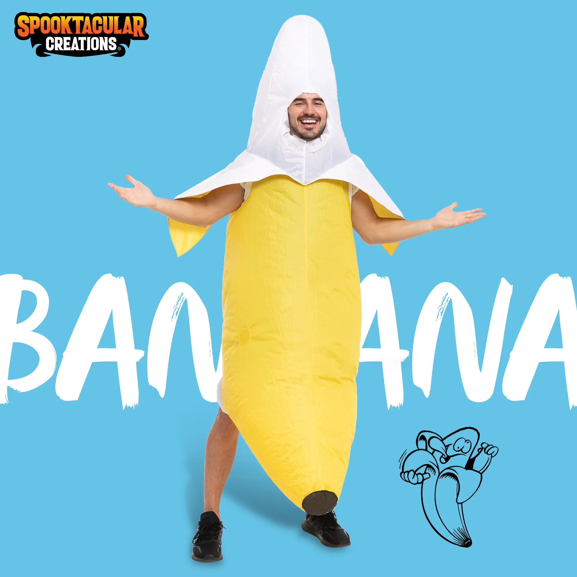 Full body Inflatable Banana Costume Adult