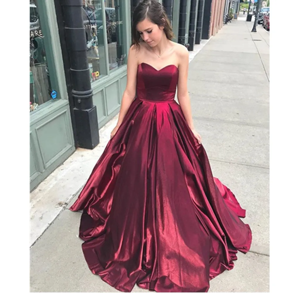 Funki Buys | Dresses | Women's Elegant Long Full Satin Gown