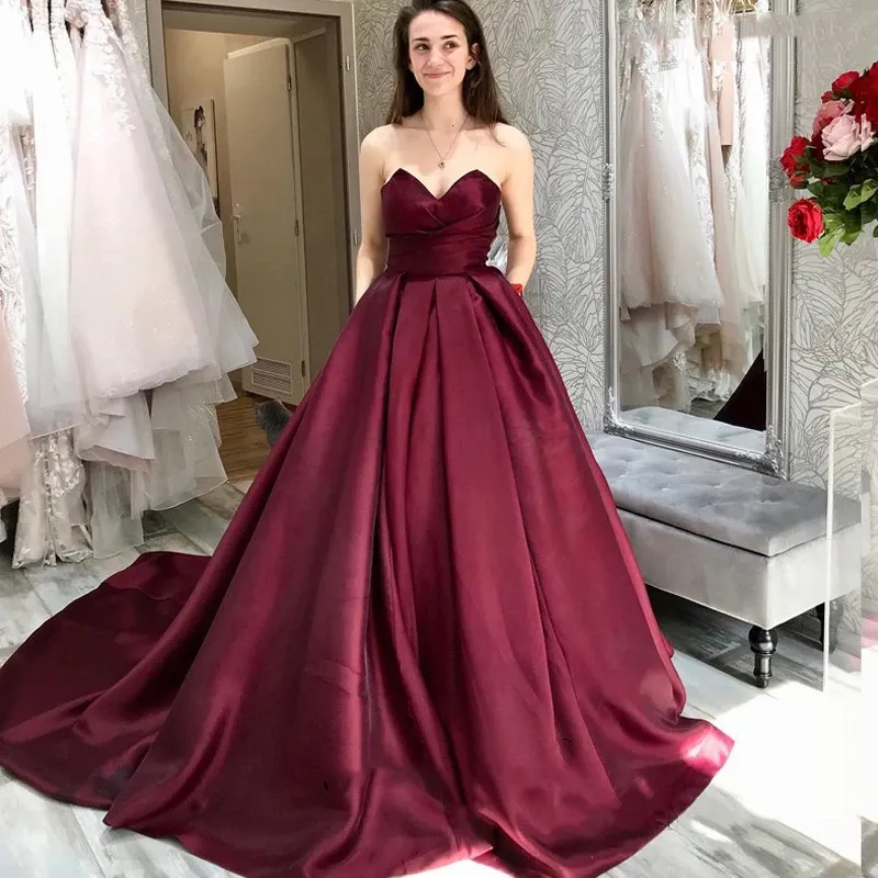 Funki Buys | Dresses | Women's Elegant Long Full Satin Gown