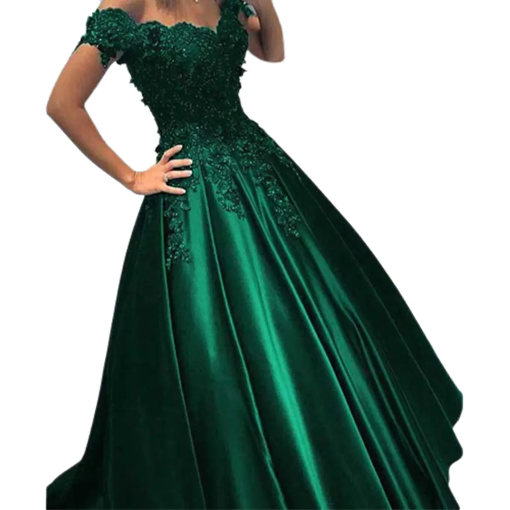 Funki Buys | Dresses | Women's Elegant Long Satin Ball Gown