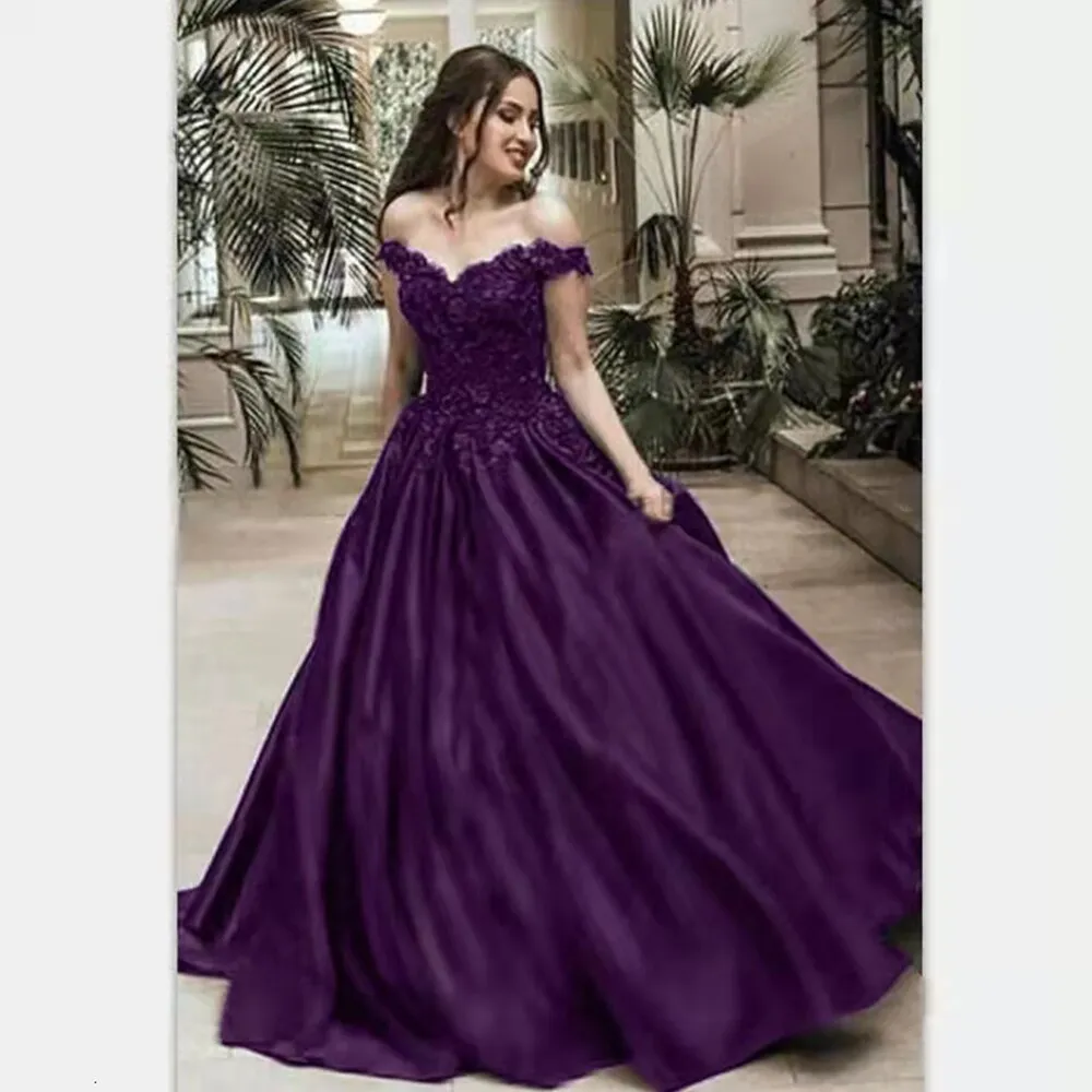 Funki Buys | Dresses | Women's Elegant Long Satin Ball Gown