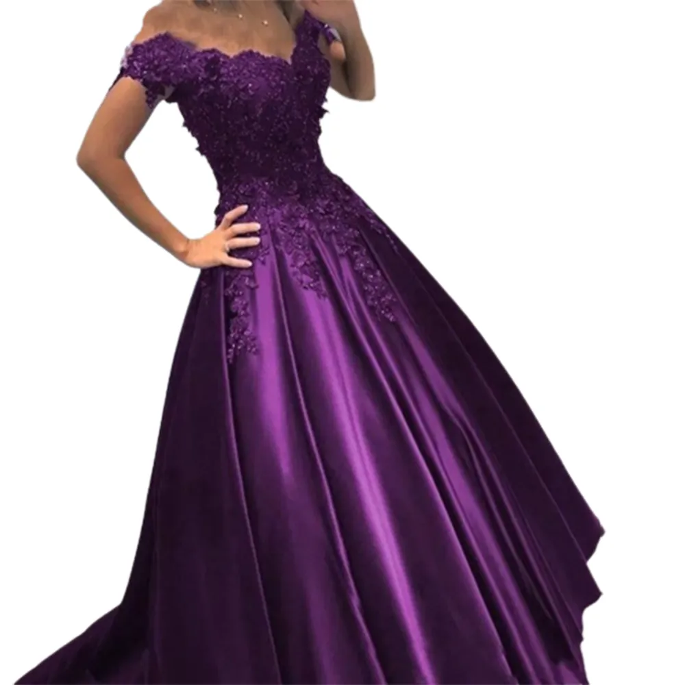 Funki Buys | Dresses | Women's Elegant Long Satin Ball Gown