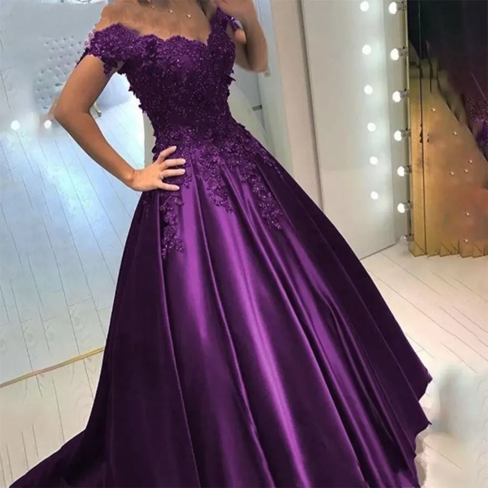 Funki Buys | Dresses | Women's Elegant Long Satin Ball Gown