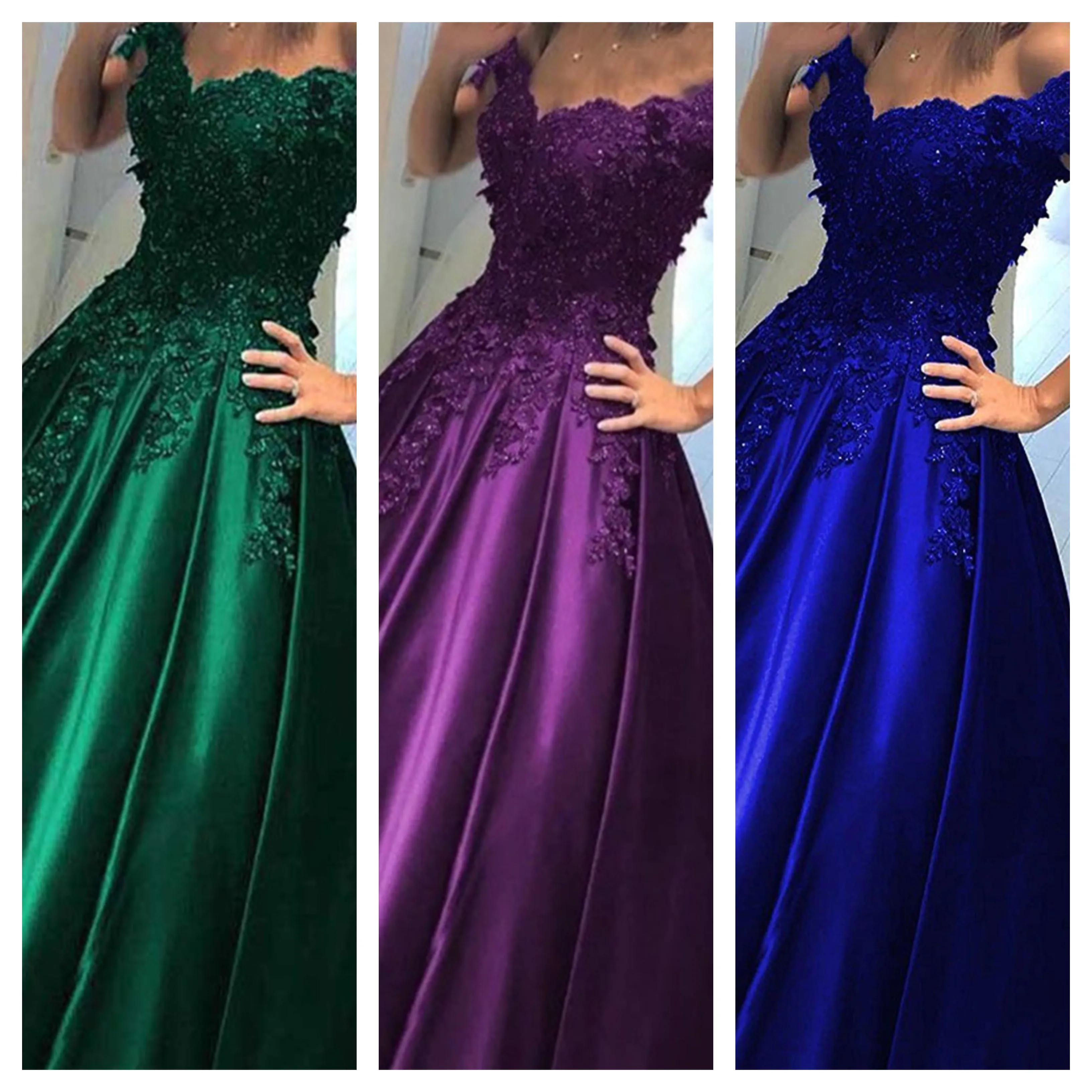 Funki Buys | Dresses | Women's Elegant Long Satin Ball Gown