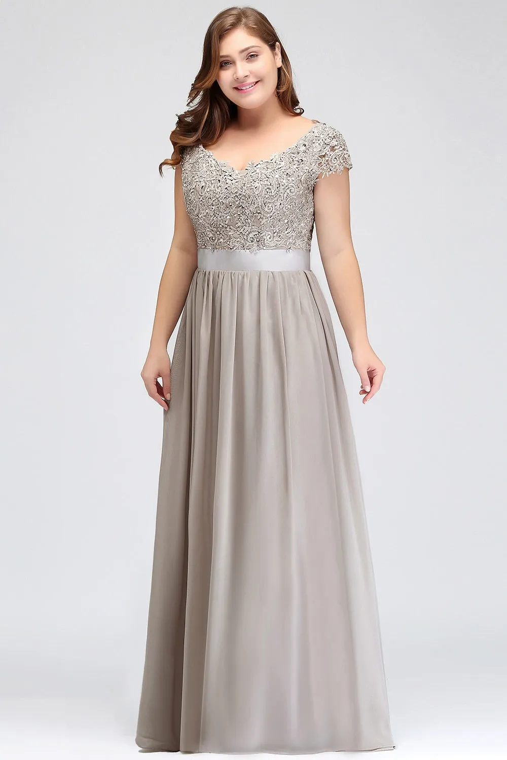 Funki Buys | Dresses | Women's Long Chiffon Satin Lace Dress