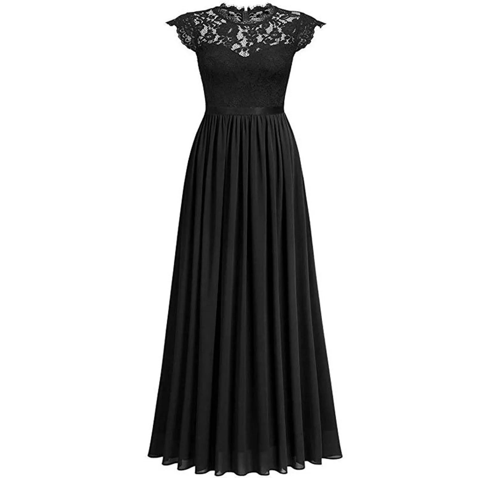 Funki Buys | Dresses | Women's Long Floral Lace Evening Dress