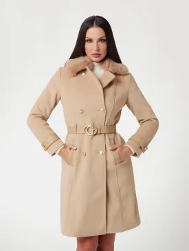 Guess Amelia Double Breast Belt Coat