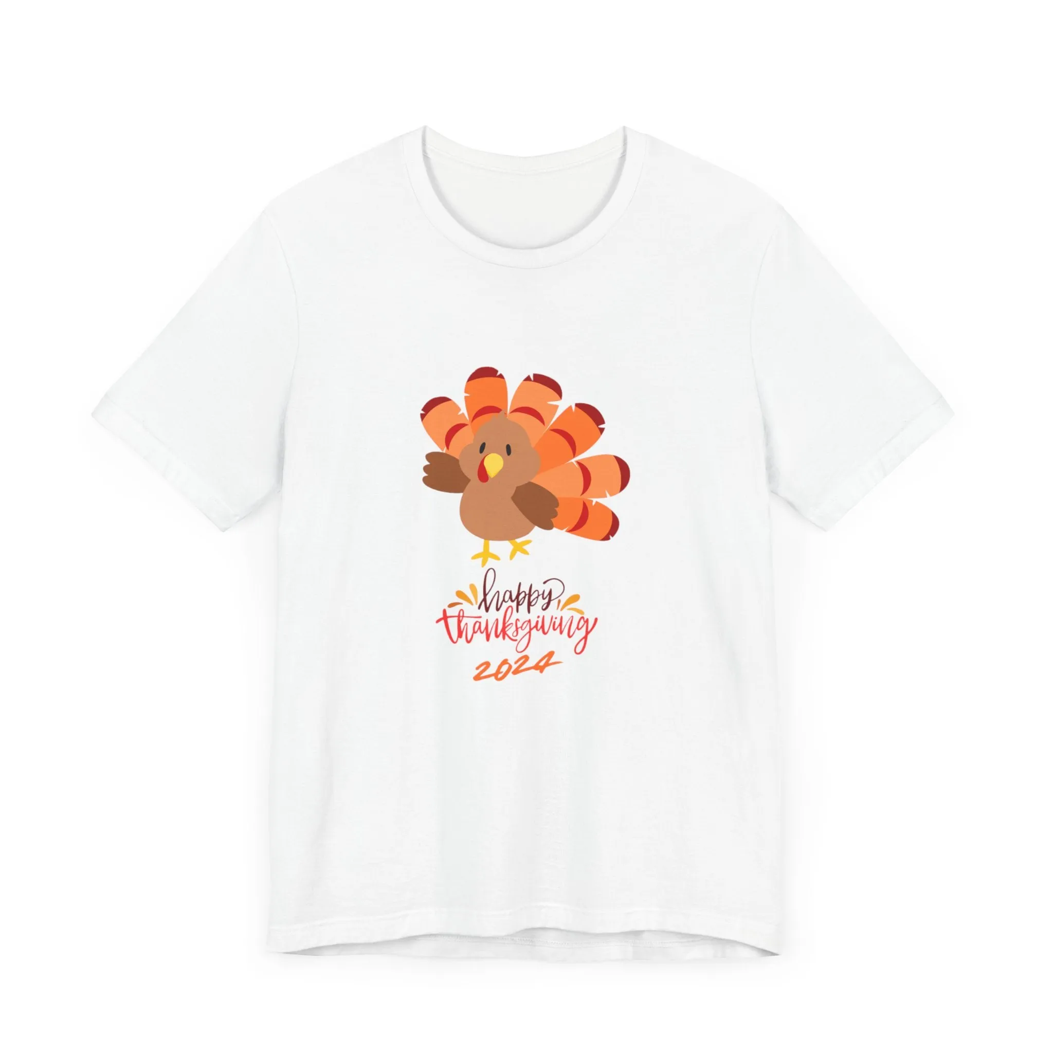 Happy Thanksgiving 2024 Turkey T-Shirt | Family Matching Holiday Tee | Cute Friendsgiving Outfit