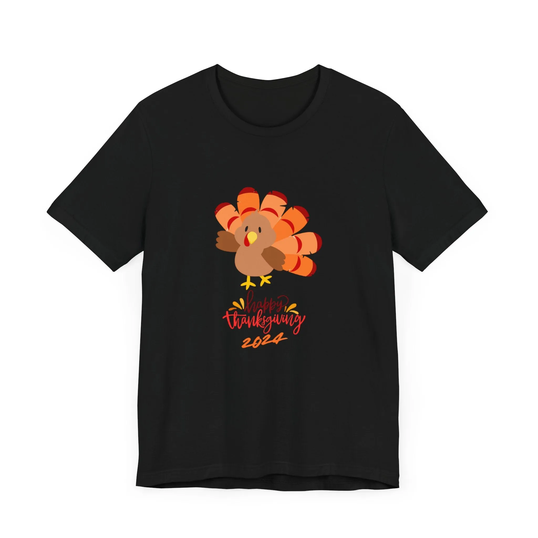 Happy Thanksgiving 2024 Turkey T-Shirt | Family Matching Holiday Tee | Cute Friendsgiving Outfit