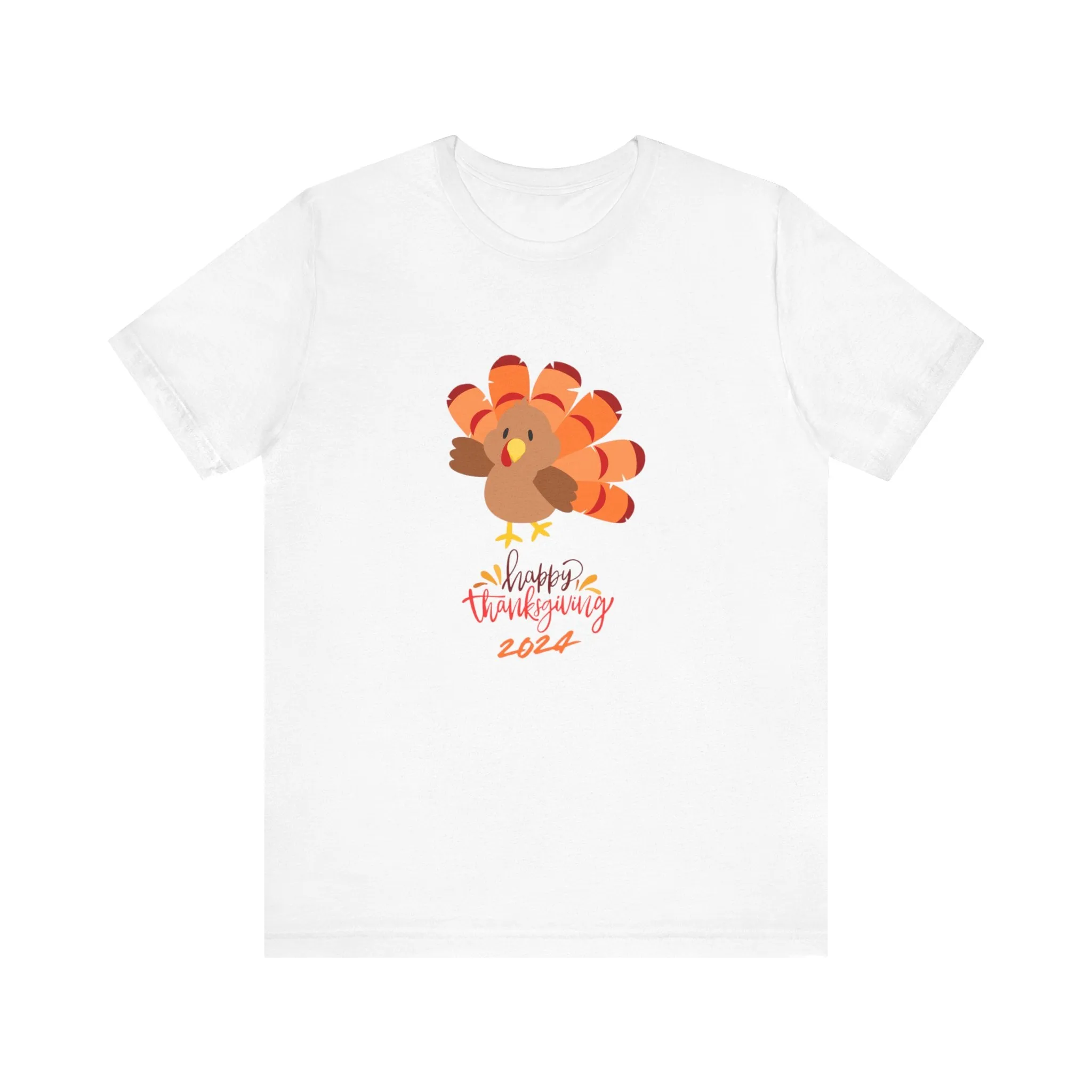 Happy Thanksgiving 2024 Turkey T-Shirt | Family Matching Holiday Tee | Cute Friendsgiving Outfit