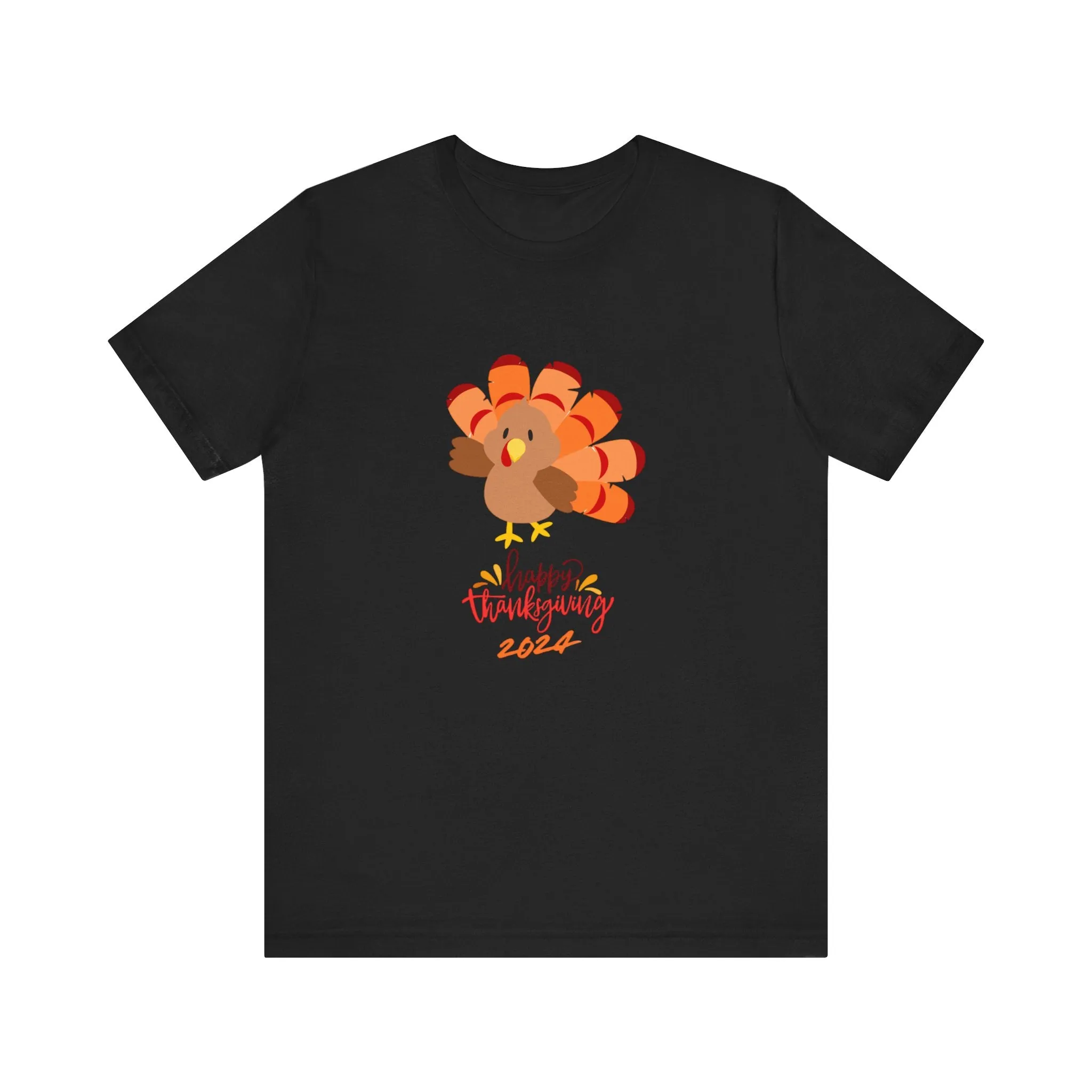 Happy Thanksgiving 2024 Turkey T-Shirt | Family Matching Holiday Tee | Cute Friendsgiving Outfit