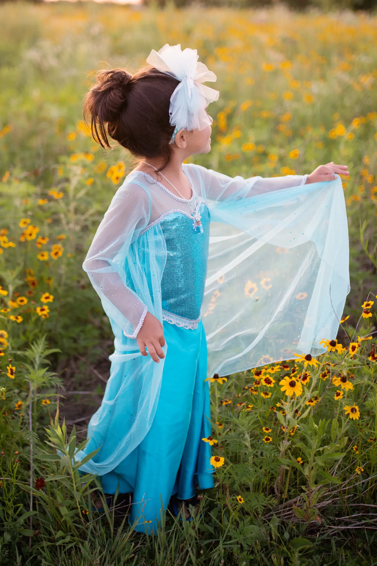 Ice Queen Dress With Cape