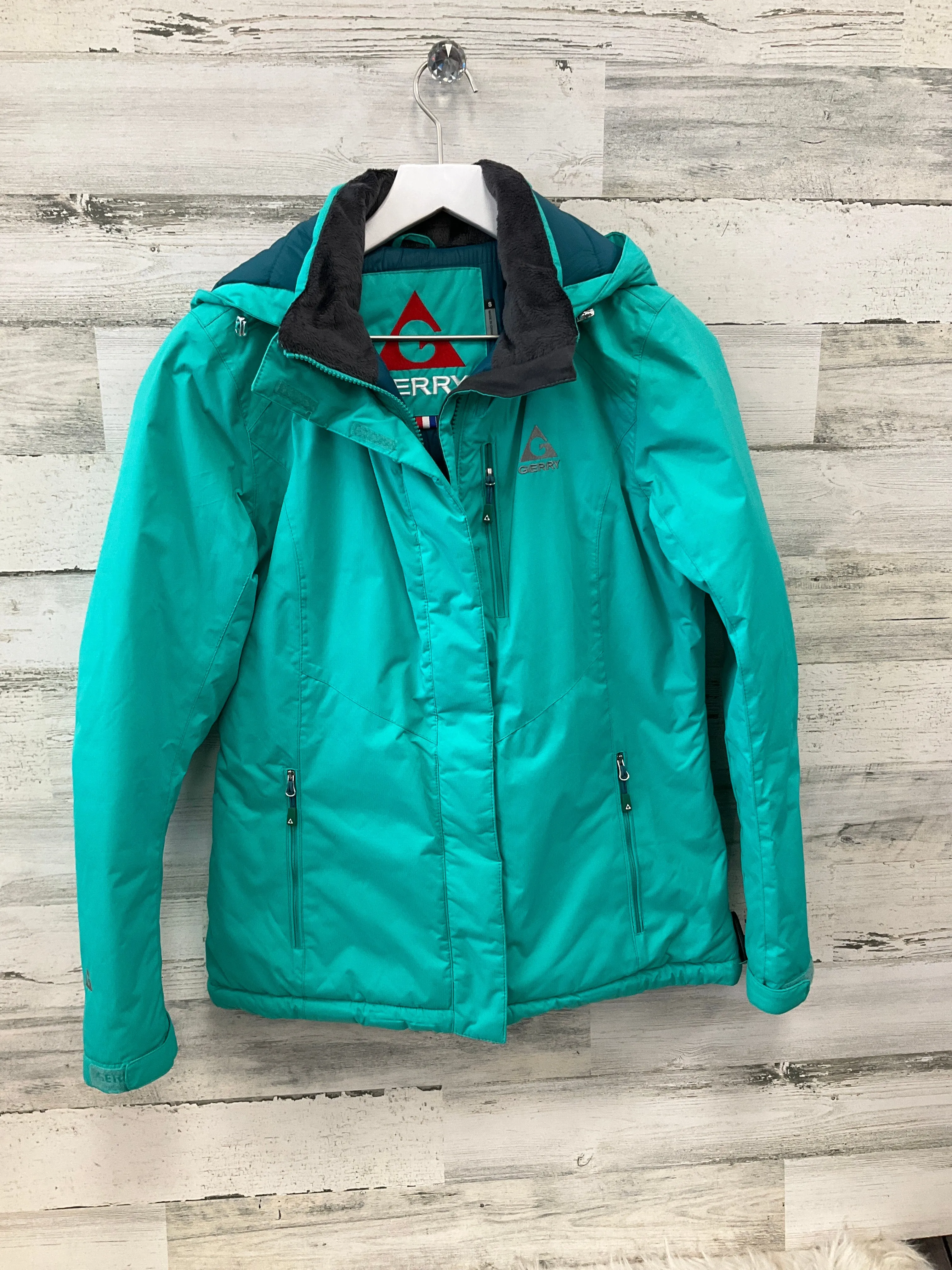 Jacket Puffer & Quilted By Sperry In Teal, Size: S