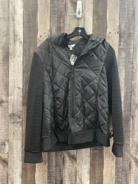 Jacket Puffer & Quilted By Time And Tru In Black, Size: L