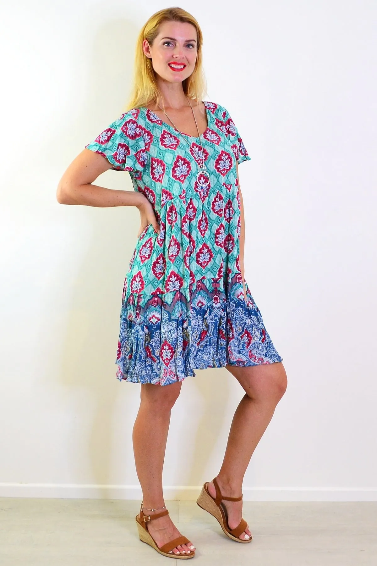 Kimberley V Neck Tunic Dress