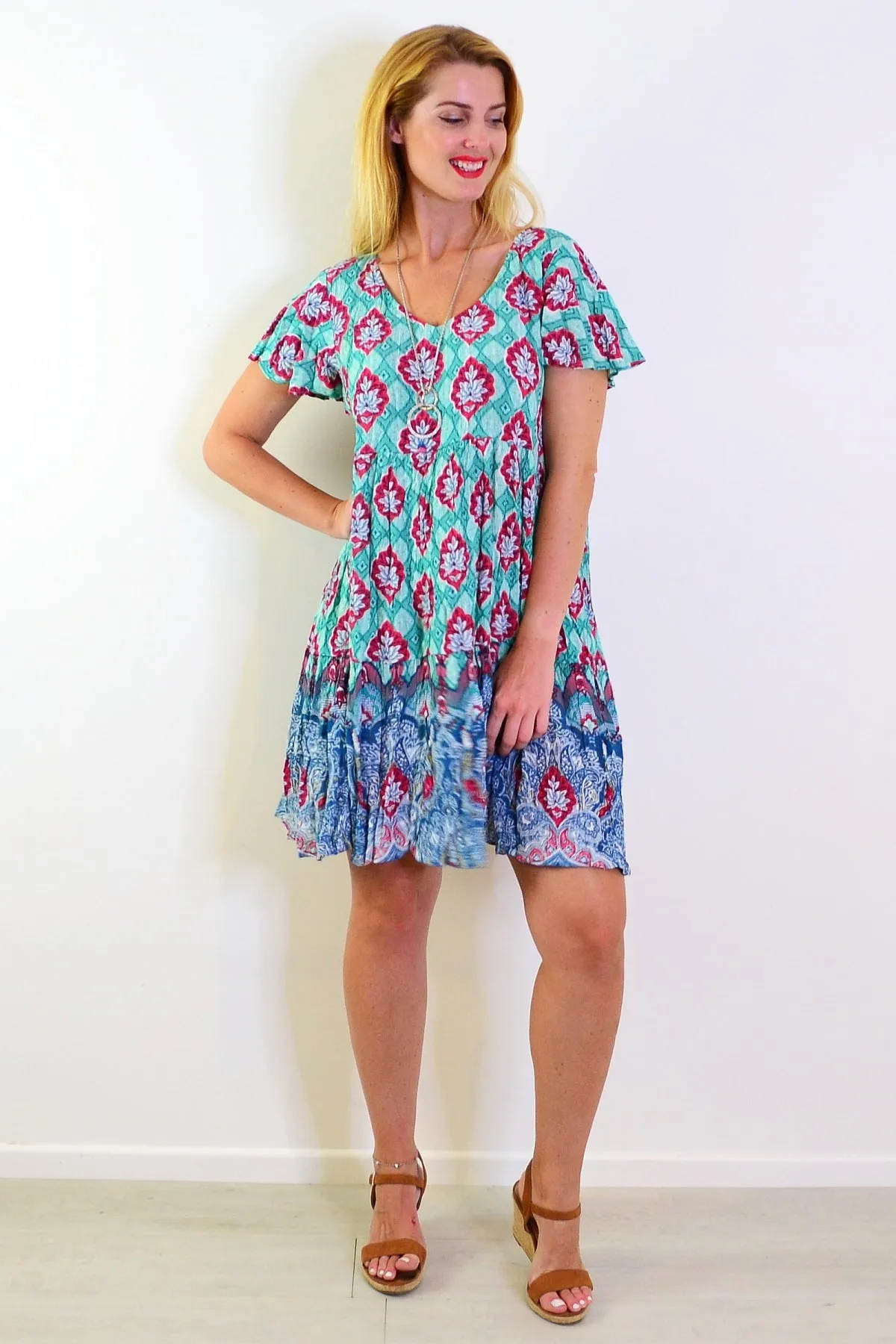 Kimberley V Neck Tunic Dress