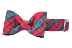 Luke's Plaid Bow Tie Dog Collar