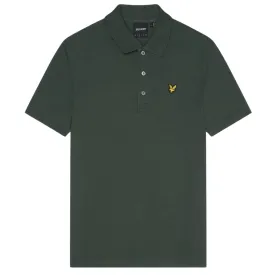 Lyle & Scott Branded Chest Logo Deep Green Polo Shirt