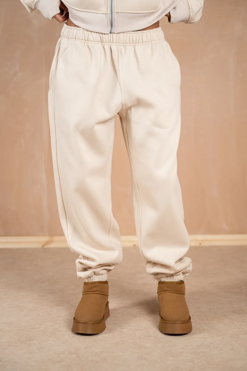 Relaxed Cuff Joggers - Stone