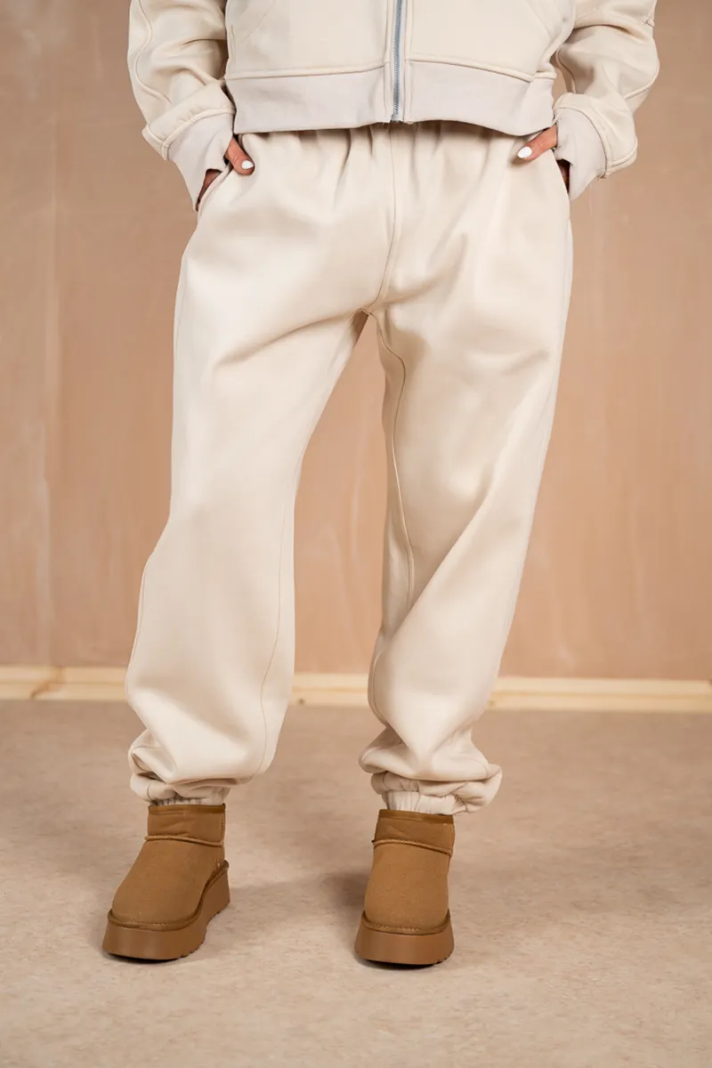 Relaxed Cuff Joggers - Stone