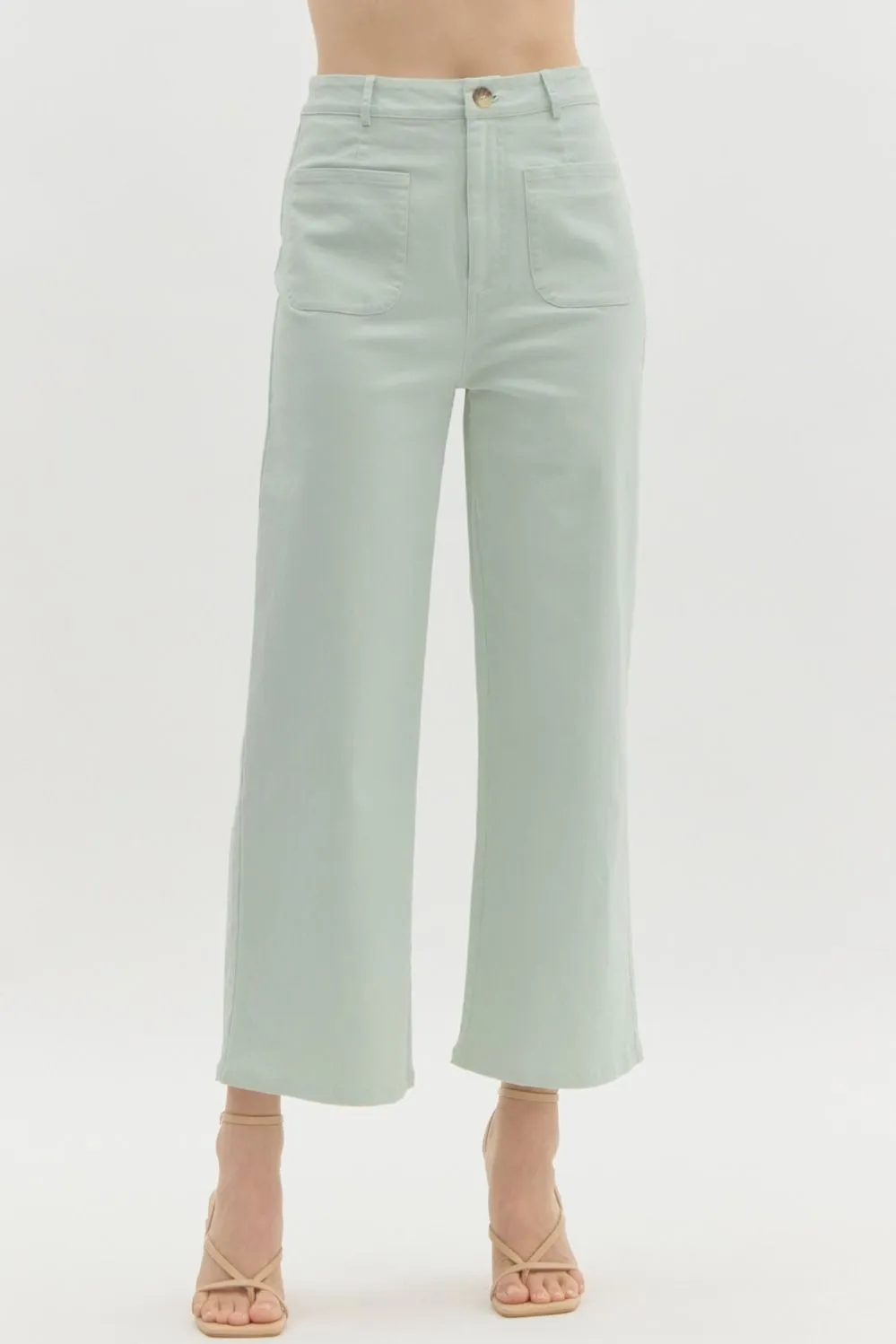 Seafoam Pocket Wide Leg Pants