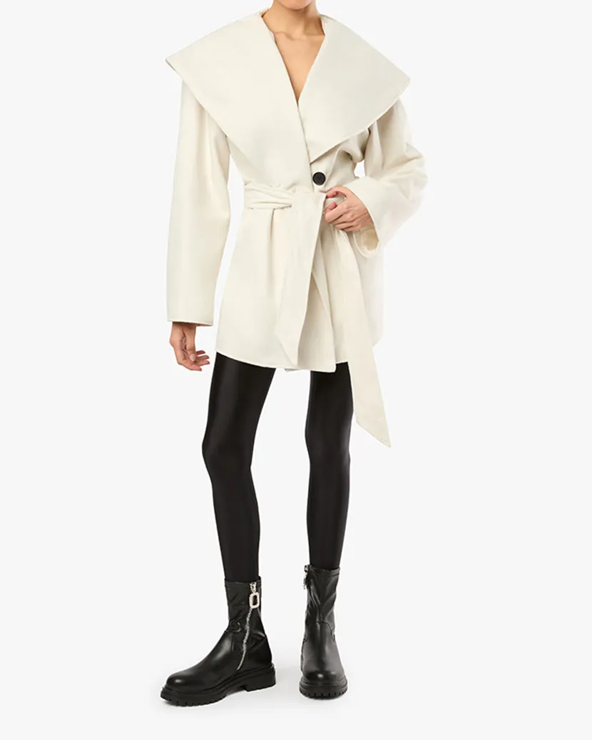 Shawl Collar Wool Coat