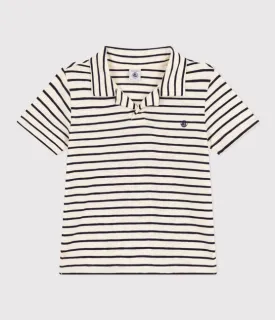 Short-Sleeved Cotton Polo Shirt